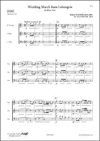 Wedding March from Lohengrin - R. WAGNER - <font color=#666666>Brass Trio</font>