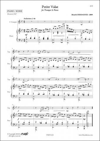 Petite Valse - M. DESSAGNES - <font color=#666666>Trumpet & Piano</font>