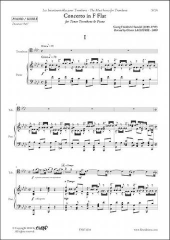 Concerto in F minor -  G.F. HAENDEL - <font color=#666666>Trombone & Piano</font>
