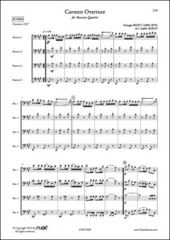 Carmen Overture - G. BIZET - <font color=#666666>Bassoon Quartet</font>