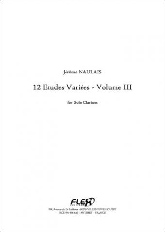 12 Etudes Variées - Volume III - J. NAULAIS - <font color=#666666>Solo Clarinet</font>