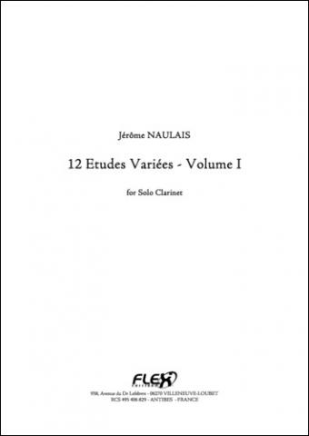 12 Etudes Variées - Volume I - J. NAULAIS - <font color=#666666>Solo Clarinet</font>
