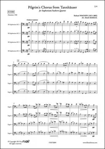 Pilgrim's Chorus from Tannhäuser - R. WAGNER - <font color=#666666>Euphonium/Saxhorn Quartet</font>