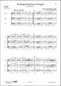 Wedding March from Lohengrin - R. WAGNER - <font color=#666666>Flute Trio</font>