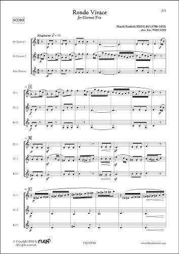 Rondo Vivace - D.F. KUHLAU - <font color=#666666>Clarinet Trio</font>