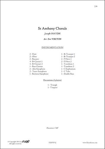 Choral de Saint Antoine - J. HAYDN - <font color=#666666>Orchestre d'Harmonie</font>