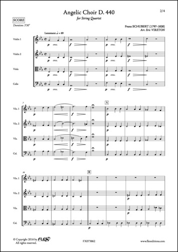 Angelic Choir D. 440 - F. SCHUBERT - <font color=#666666>String Quartet</font>