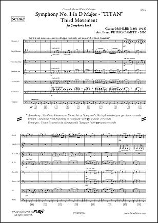 Symphony No. 1 - Titan - 3rd Mvt - G. MAHLER - <font color=#666666>Wind Band</font>