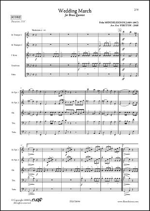 Marche Nuptiale - F. MENDELSSOHN - <font color=#666666>Quintette de Cuivres</font>