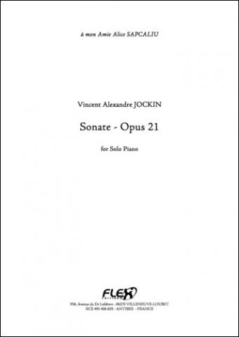 Sonate Opus 21 - V. A. JOCKIN - <font color=#666666>Piano Solo</font>