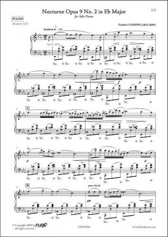 Nocturne Opus 9 No. 2 in Eb Major - F. CHOPIN - <font color=#666666>Solo Piano</font>