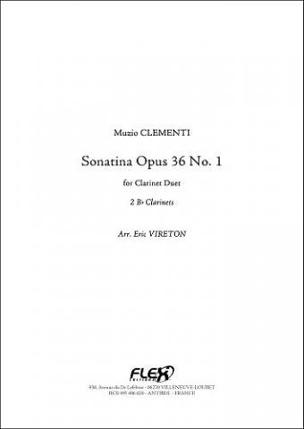 Sonatina Opus 36 No. 1 - M. CLEMENTI - <font color=#666666>Clarinet Duet</font>