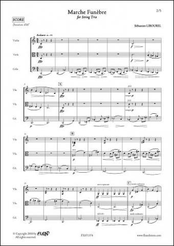 Marche Funèbre - S. LIBOUREL - <font color=#666666>String Trio</font>