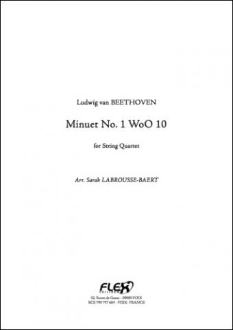 Minuet No. 1 WoO 10 - L. van BEETHOVEN - <font color=#666666>String Quartet</font>
