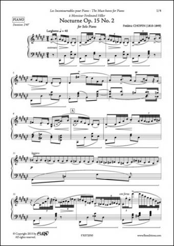 Nocturne Op. 15 No. 2 - F. CHOPIN - <font color=#666666>Solo Piano</font>