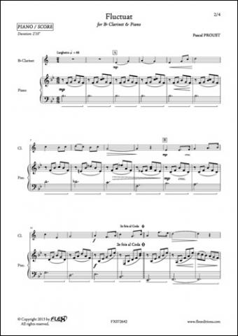 Fluctuat - P. PROUST - <font color=#666666>Clarinet and Piano</font>