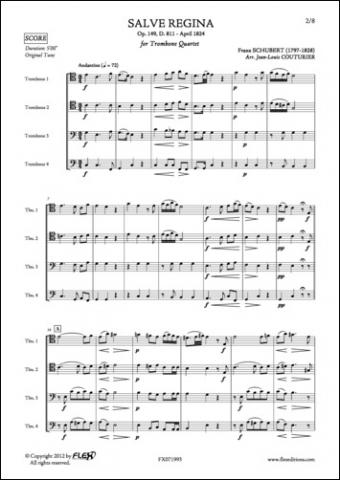 Salve Regina - F. SCHUBERT - <font color=#666666>Trombone Quartet</font>