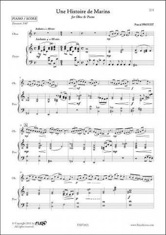 Une Histoire de Marins - P. PROUST - <font color=#666666>Oboe & Piano</font>