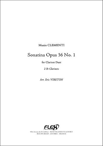 Sonatina Opus 36 No. 1 - M. CLEMENTI - <font color=#666666>Clarinet Duet</font>