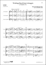 Wedding March from Lohengrin - R. WAGNER - <font color=#666666>Saxophone Trio</font>