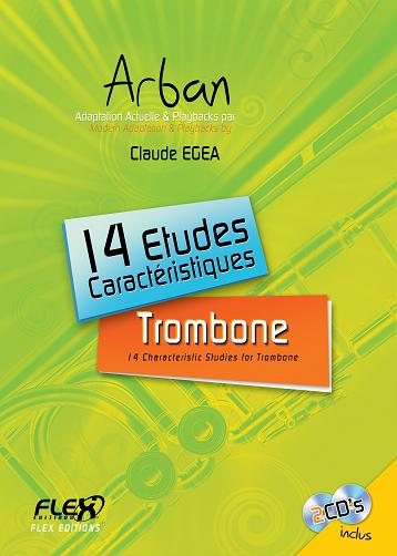 14 Characteristic Studies ARBAN (with accompaniment CDs) - <font color=#666666>Solo Trombone</font>