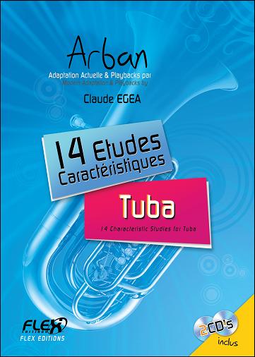 14 Characteristic Studies ARBAN (with accompaniment CDs) - <font color=#666666>Solo Tuba</font>