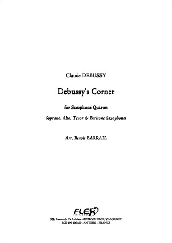 Debussy's Corner - C. DEBUSSY - <font color=#666666>Saxophone Quartet</font>