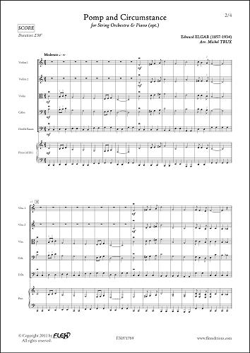 Pomp and Circumstance - E. ELGAR - <font color=#666666>String Orchestra and Piano (opt.)</font>