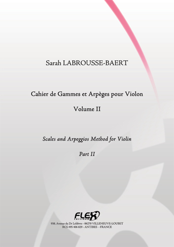 Cahier de Gammes et Arpèges pour Violon - Volume II - S. LABROUSSE-BAERT - <font color=#666666>Violon Solo</font>