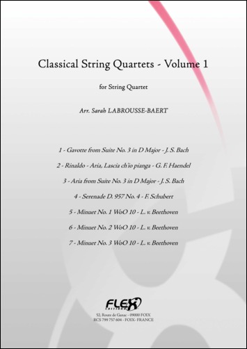 Classical String Quartets - Volume 1 - S. LABROUSSE-BAERT - <font color=#666666>String Quartet</font>
