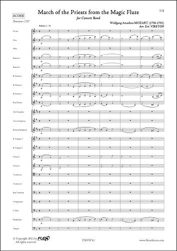 Marche du Cortège de la Flûte Enchantée - W. A. MOZART - <font color=#666666>Orchestre d'Harmonie</font>