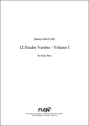 12 Etudes Variées - Volume I - J. NAULAIS - <font color=#666666>Solo Oboe</font>
