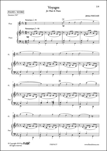 Flûte & Piano P PROUST PARTITION CLASSIQUE Prélude et Giboulées