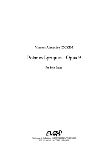 6 Poemes Lyriques Opus 9 - V. A. JOCKIN - <font color=#666666>Solo Piano</font>