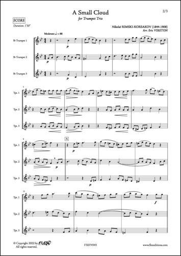 Un Petit Nuage - N. RIMSKI-KORSAKOV - <font color=#666666>Trio de Trompettes</font>