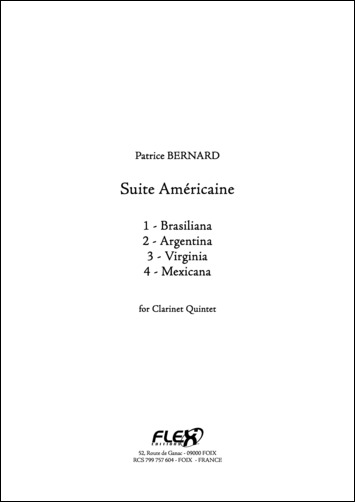 Suite Américaine - P. BERNARD - <font color=#666666>Quintette de Clarinettes</font>