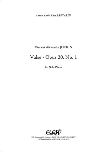 Valse - Opus 20 No. 1 - V. A. JOCKIN - <font color=#666666>Piano Solo</font>