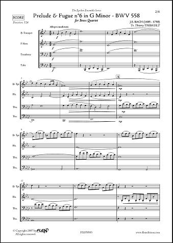 Prelude et Fugue No. 6 BWV 558 - J.S. BACH - <font color=#666666>Quatuor de Cuivres</font>