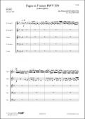 Fugue en Fa mineur - BWV578 - J.S. BACH - <font color=#666666>Quintette de Cuivres</font>