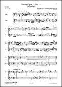Sonata Opus 13 No. 12 - J. B. de BOISMORTIER - <font color=#666666>Duo de Violons</font>