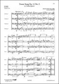 Forest Song Op. 11 No. 2 - N. GADE - <font color=#666666>Trombone Quartet</font>