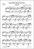 Romances sans Paroles Op. 67 No. 6 - Berceuse - F. MENDELSSOHN - <font color=#666666>Piano Solo</font>