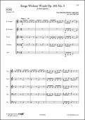 Romances Sans Paroles Opus 102 No. 3 - F. MENDELSSOHN - <font color=#666666>Quintette de Cuivres</font>