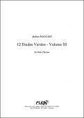 12 Etudes Variées - Volume III - J. NAULAIS - <font color=#666666>Solo Clarinet</font>