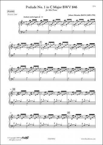 Prélude No.1 en Do Majeur BWV 846 - J.S. BACH - <font color=#666666>Piano Solo</font>