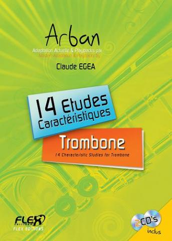 14 Etudes Caractéristiques ARBAN (avec CDs d'accompagnement) - <font color=#666666>Trombone Solo</font>
