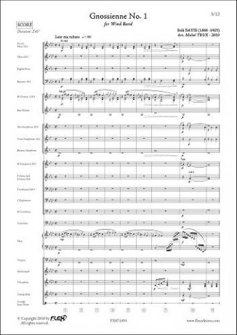 Gnossienne No. 1 - E. SATIE - <font color=#666666>Orchestre d'Harmonie</font>