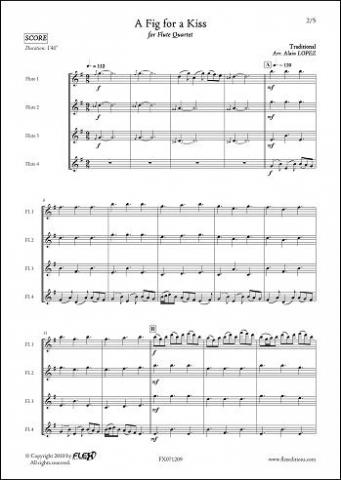 A Fig for a Kiss - Traditionnel - A. LOPEZ - <font color=#666666>Quatuor de Flûtes</font>