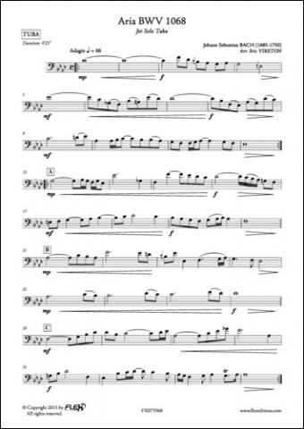 Aria BWV 1068 - J. S. BACH - <font color=#666666>Tuba Solo</font>