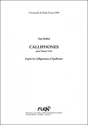 Calliphones - G. REIBEL - <font color=#666666>12 Chanteurs Solistes</font>